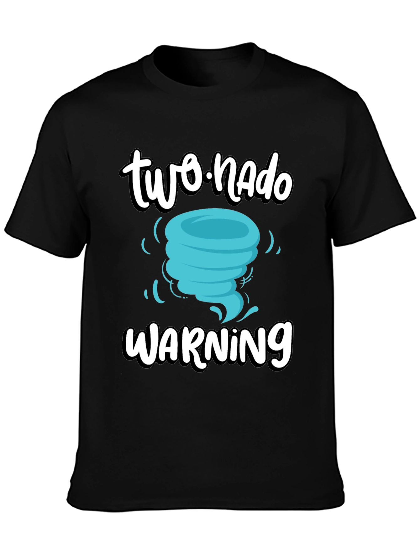 Black Two-nado Warning T-Shirt view 3