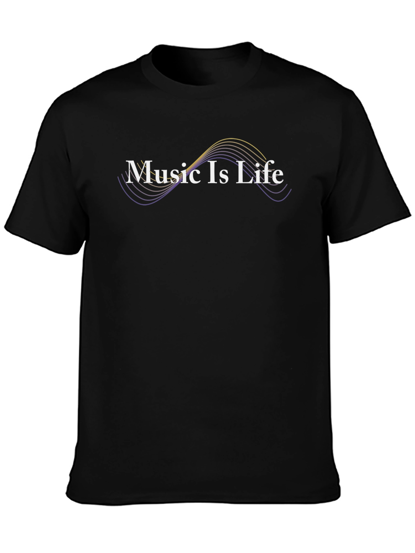 Black Music Is Life Graphic Tee - Soft Cotton Blend view 3
