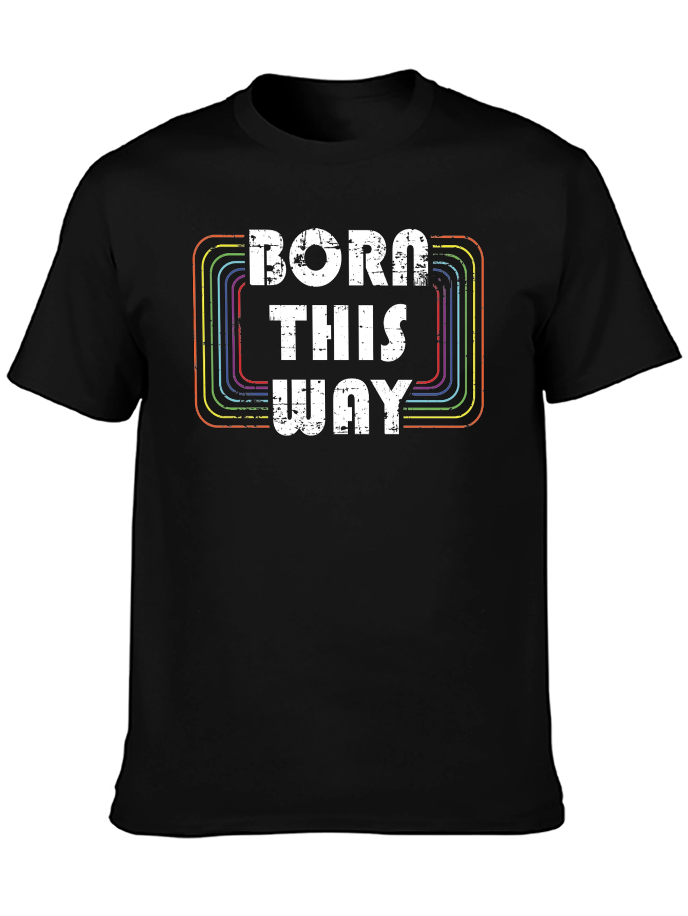 Black Born This Way Graphic T-Shirt view 3