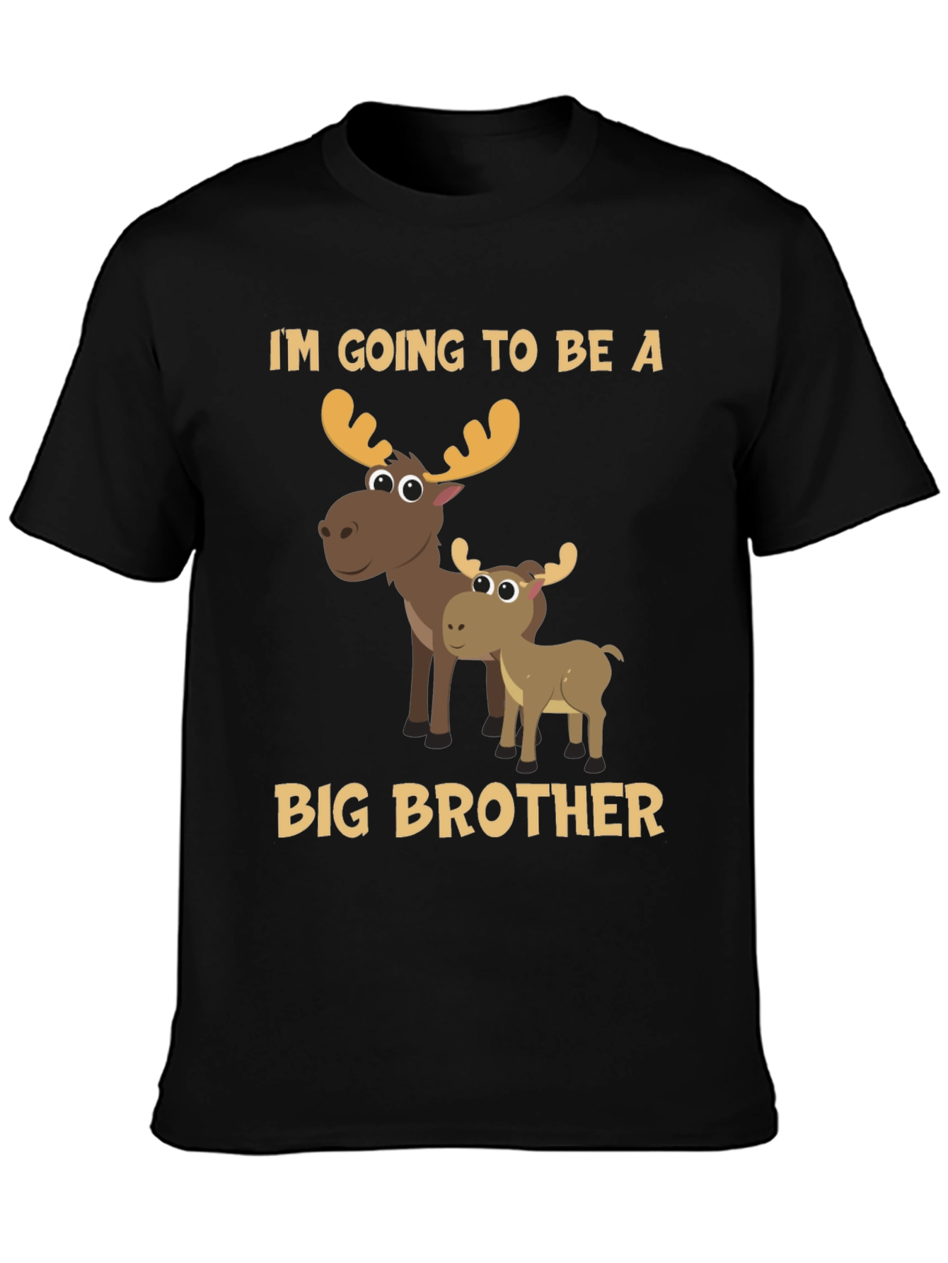 Black Big Brother Moose T-Shirt view 3