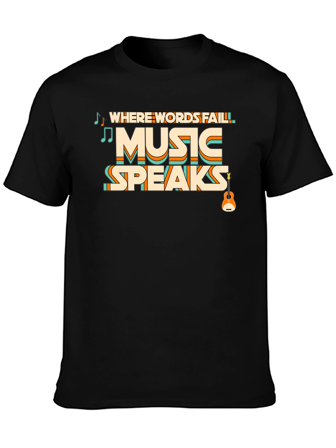 Black Music Speaks Graphic Tee view 3