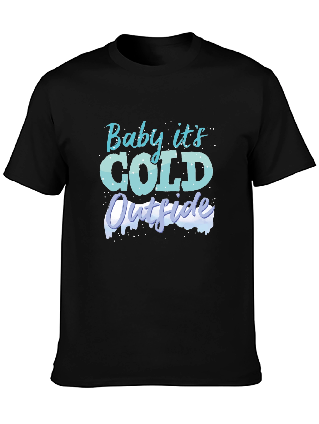 Black Baby It's Cold Outside Graphic Tee view 3