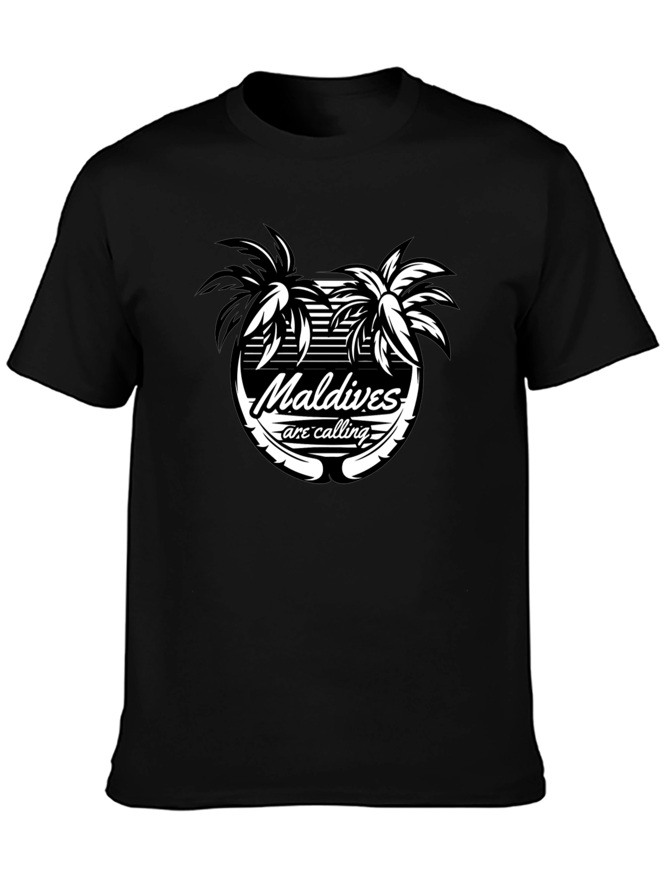 Maldives Are Calling Black T-Shirt - 3