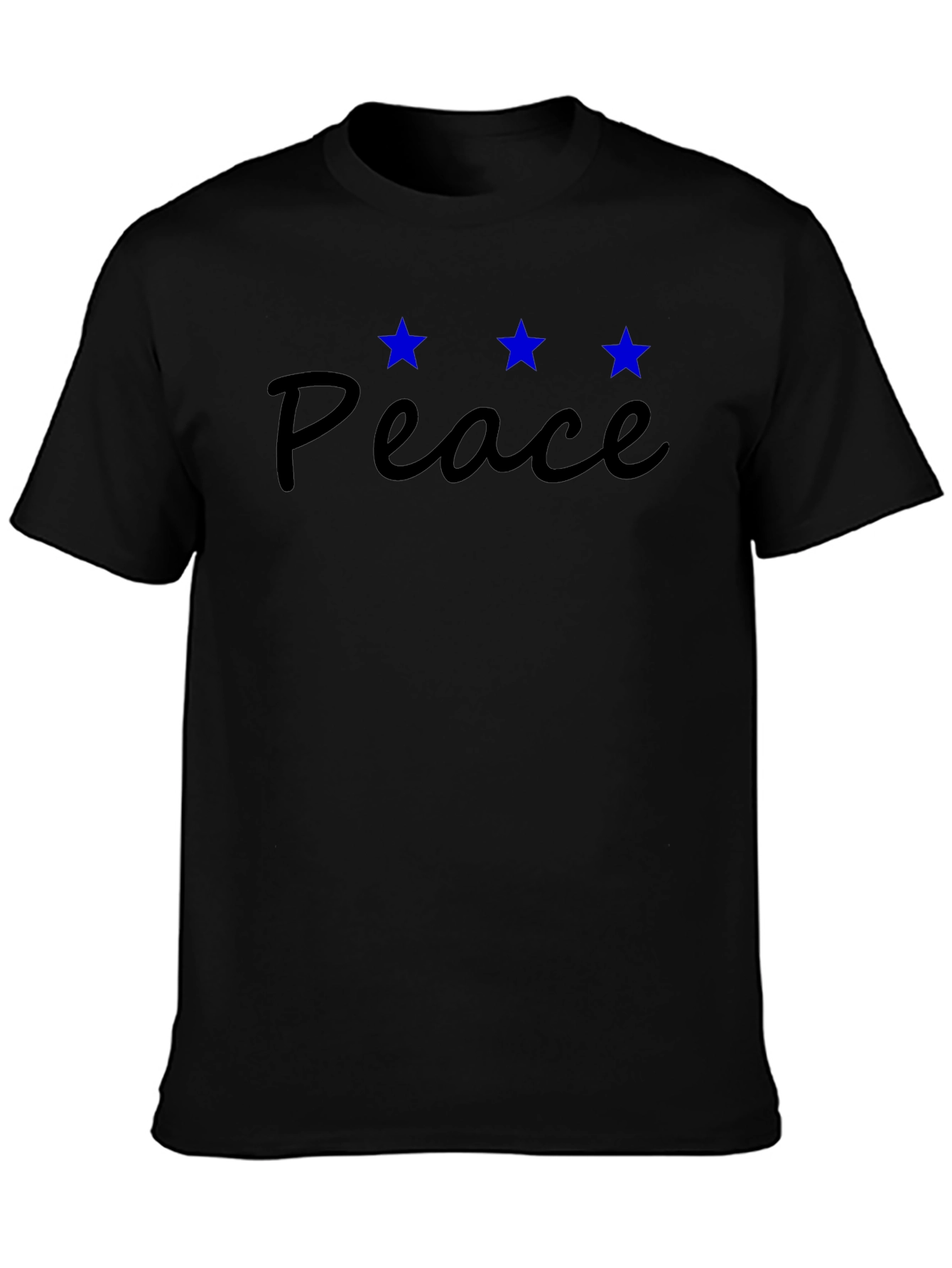Black Peace Graphic Tee - Casual Comfort view 3