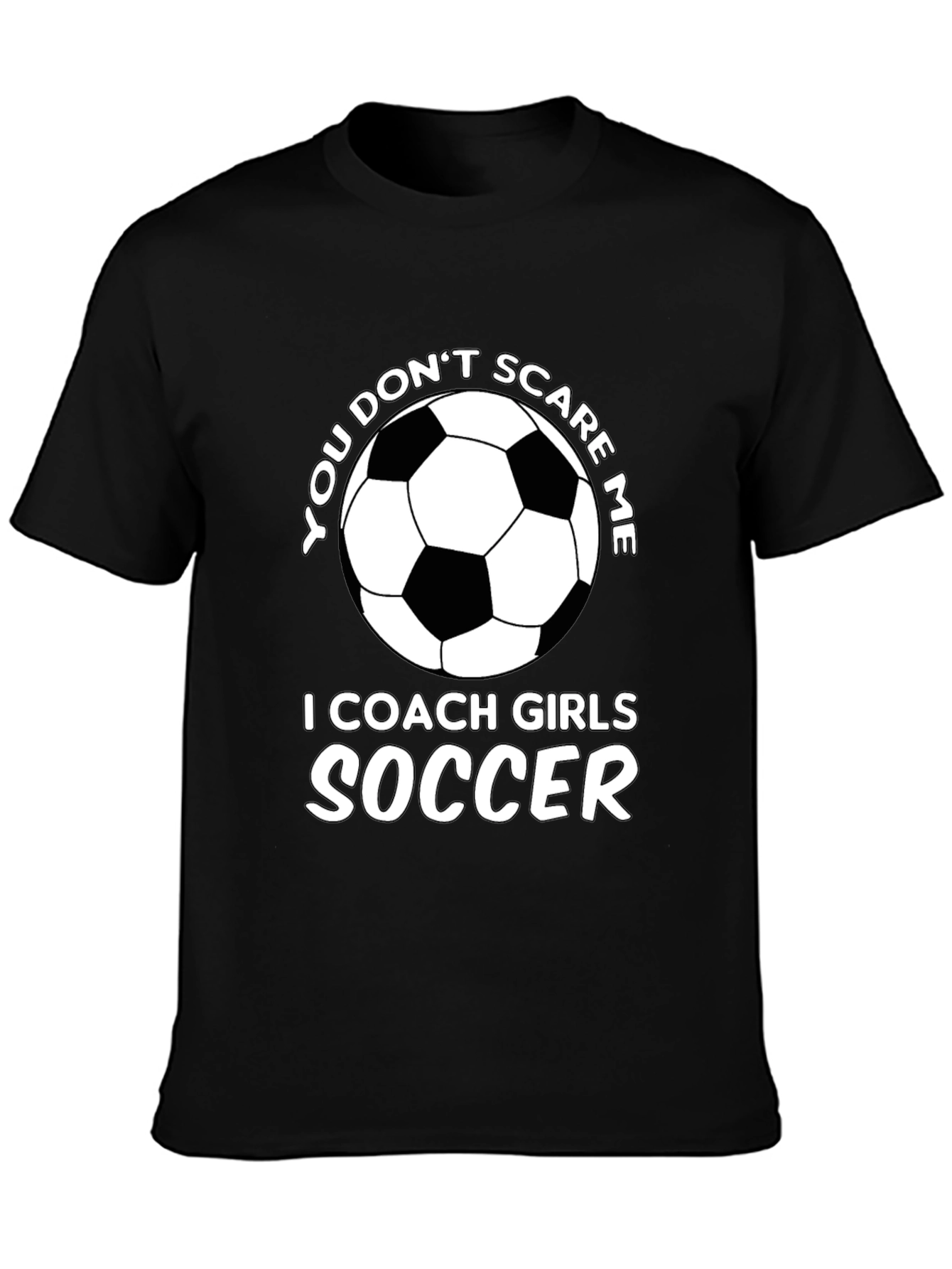 Black Coach Girls Soccer T-Shirt view 3