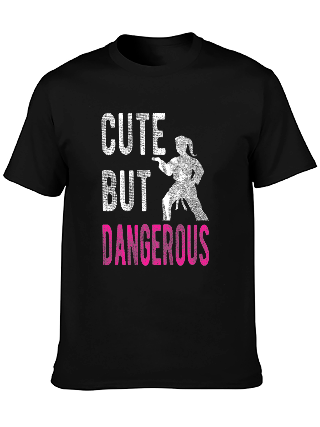 Black Cute But Dangerous T-Shirt view 3