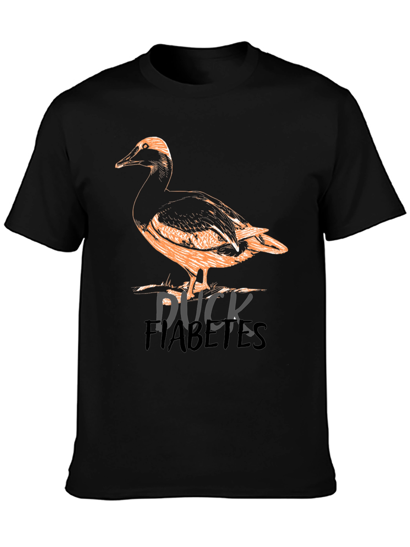 Black Duck Diabetes Graphic T-Shirt view 3