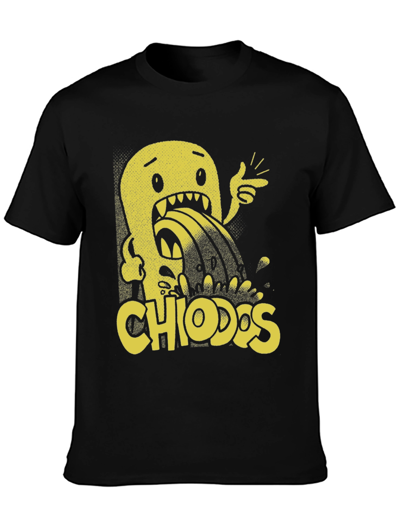 Black Chiodos Graphic Print Black T-Shirt view 3