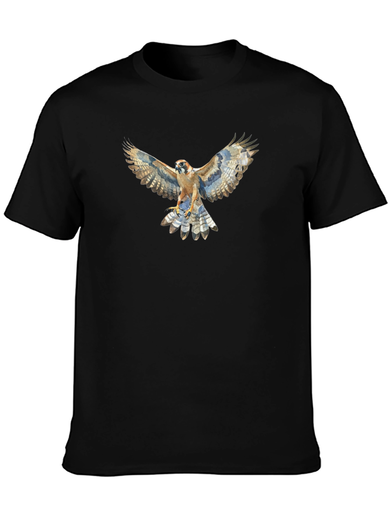 Black Hawk Graphic Tee - Premium Cotton, Stylish Design view 3