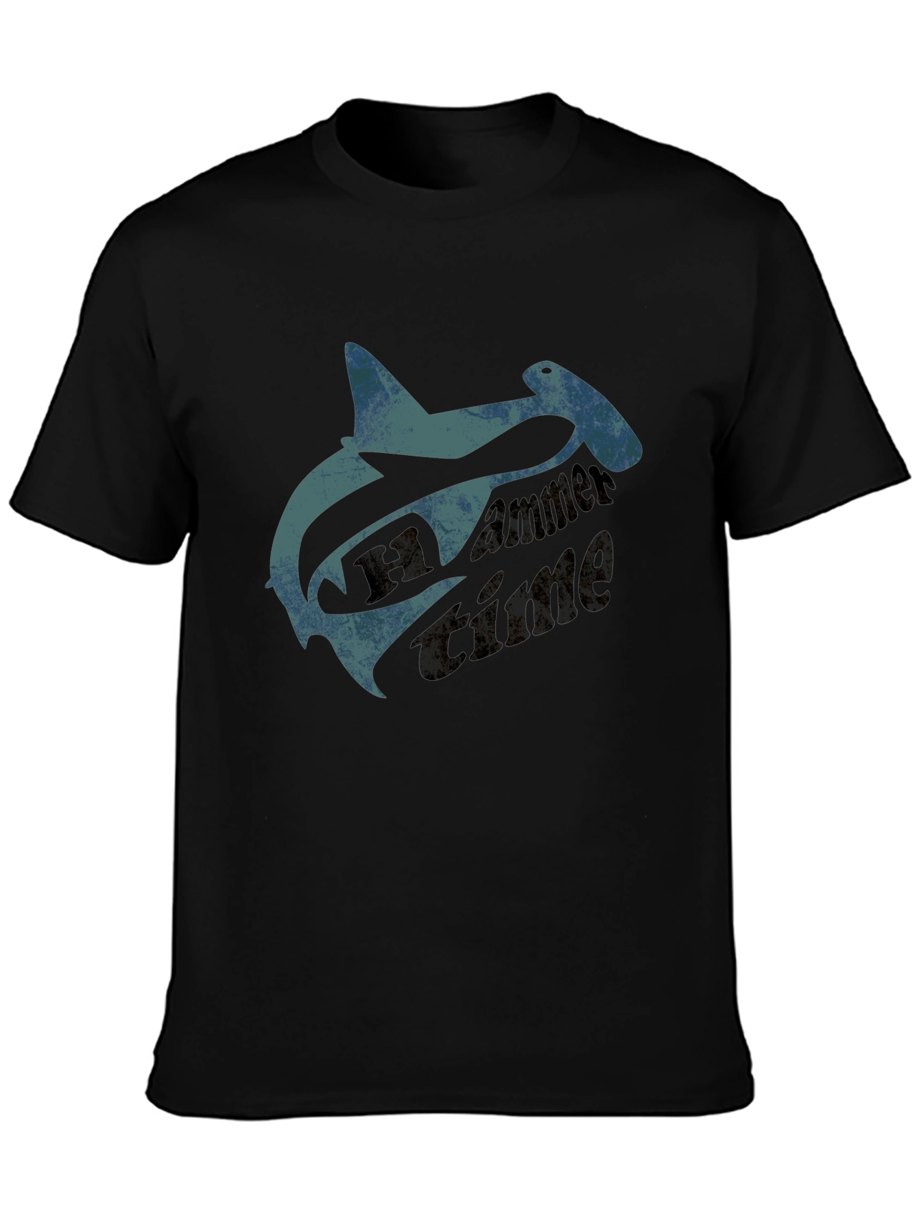 Black Hammerhead Shark T-Shirt - Cool Graphic Tee view 3