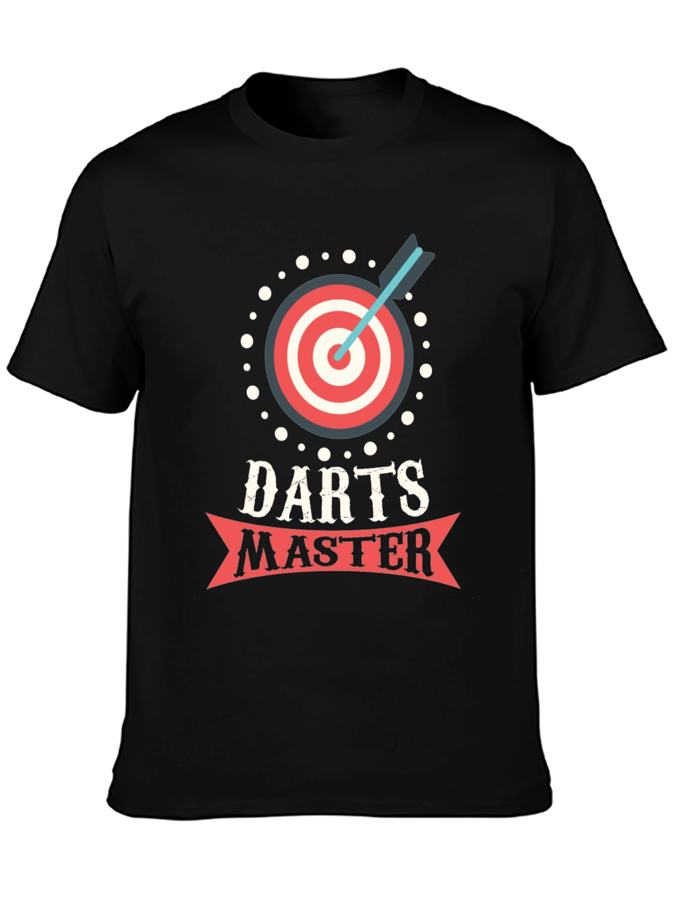 Black Darts Master Black T-Shirt - Game On! view 3