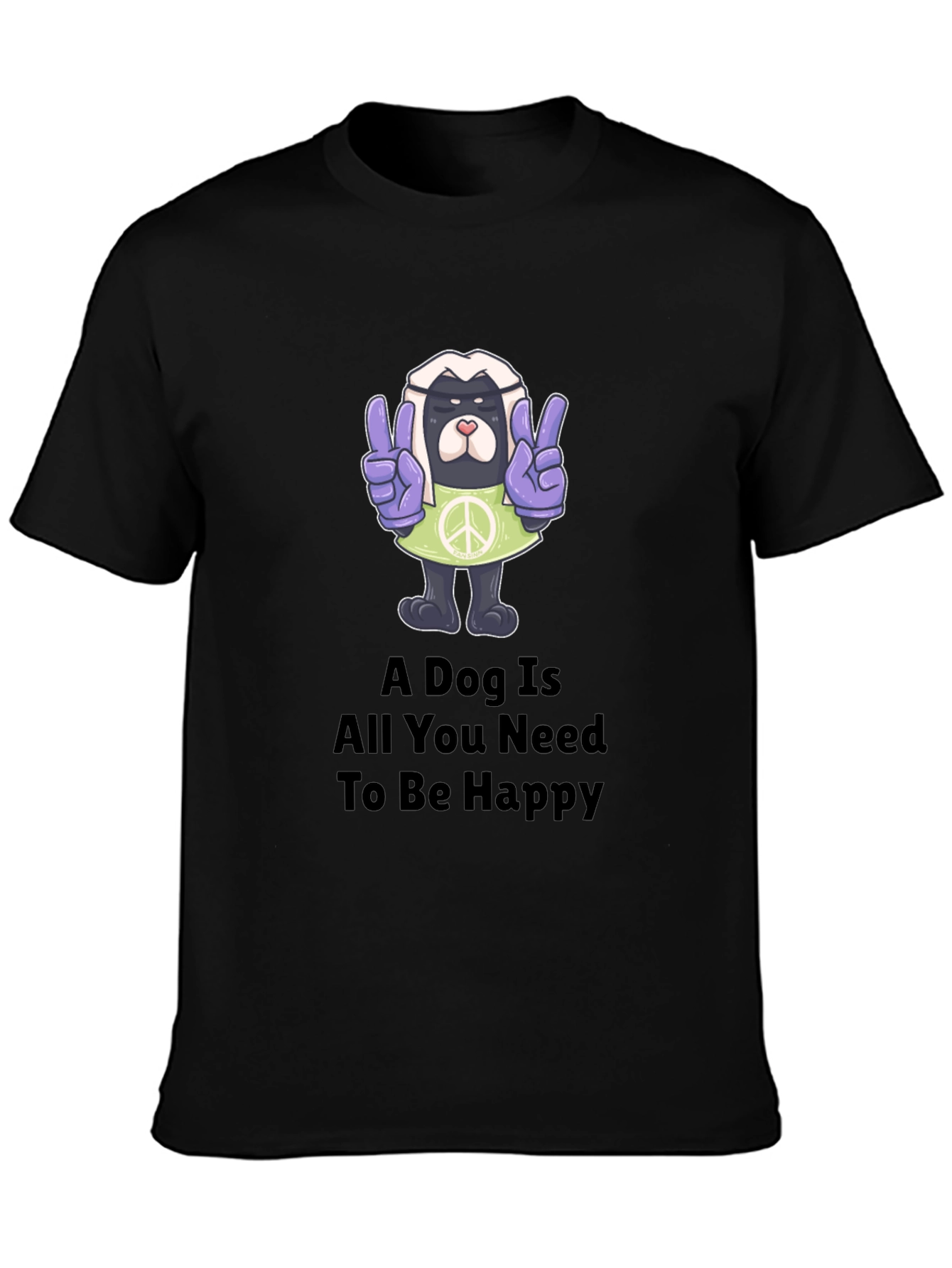 Black Dog Is All You Need T-Shirt view 3