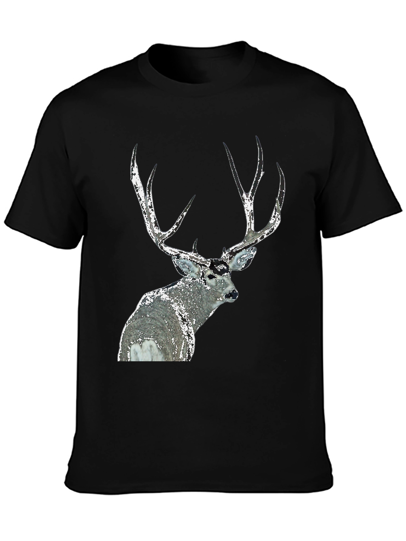 Black Deer Graphic Tee - Black Short Sleeve view 3
