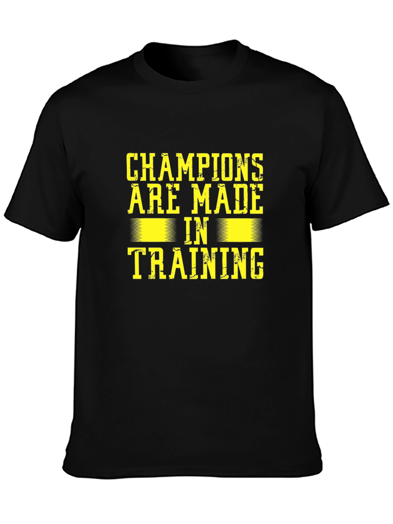 Black Champions Training Graphic Tee - Black view 3