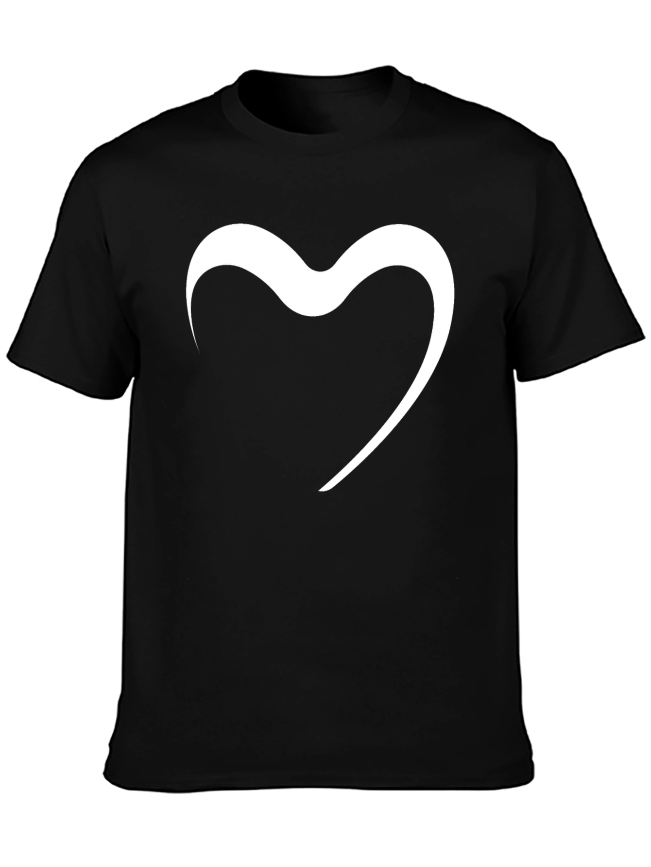 Black Heart Graphic Black T-Shirt view 3