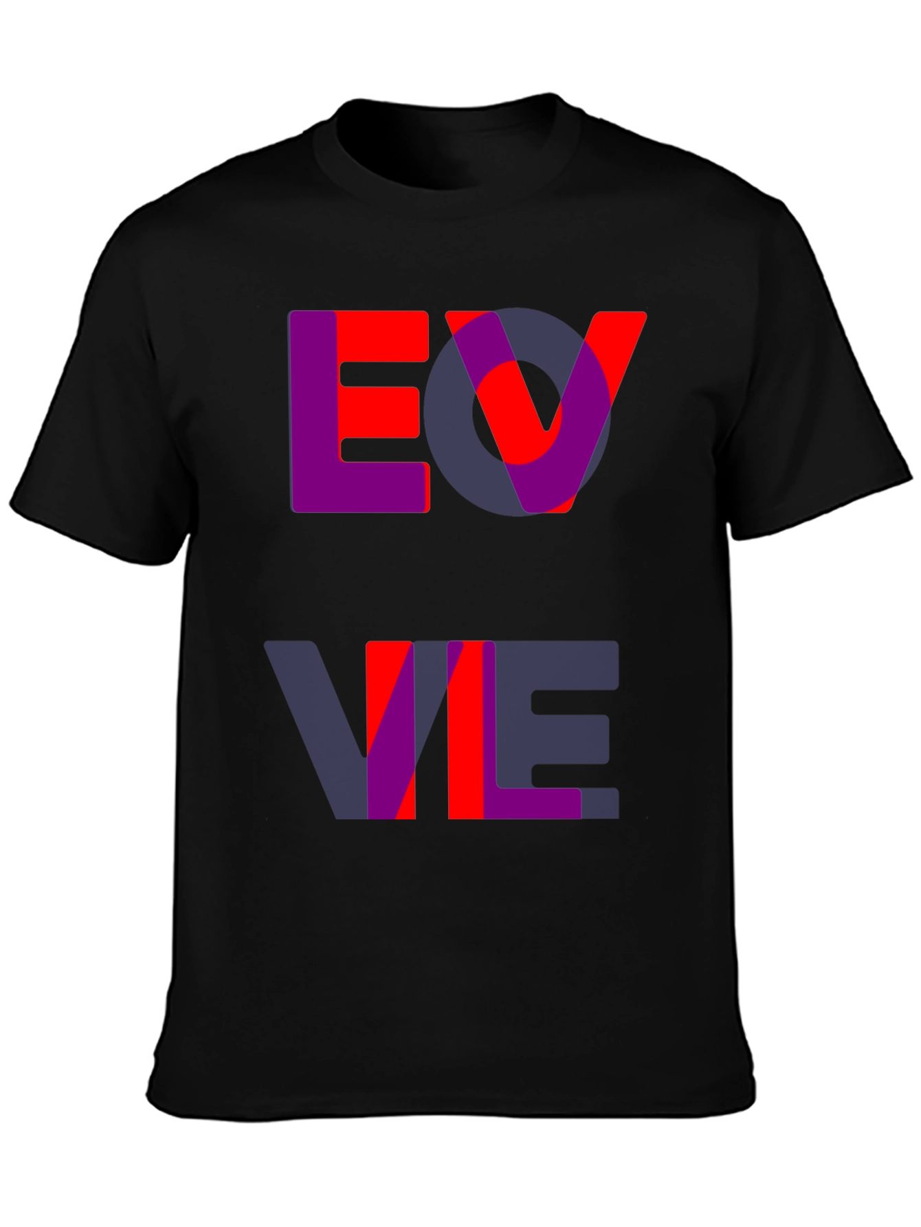 Black Bold Graphic Tee - Evil Design view 3