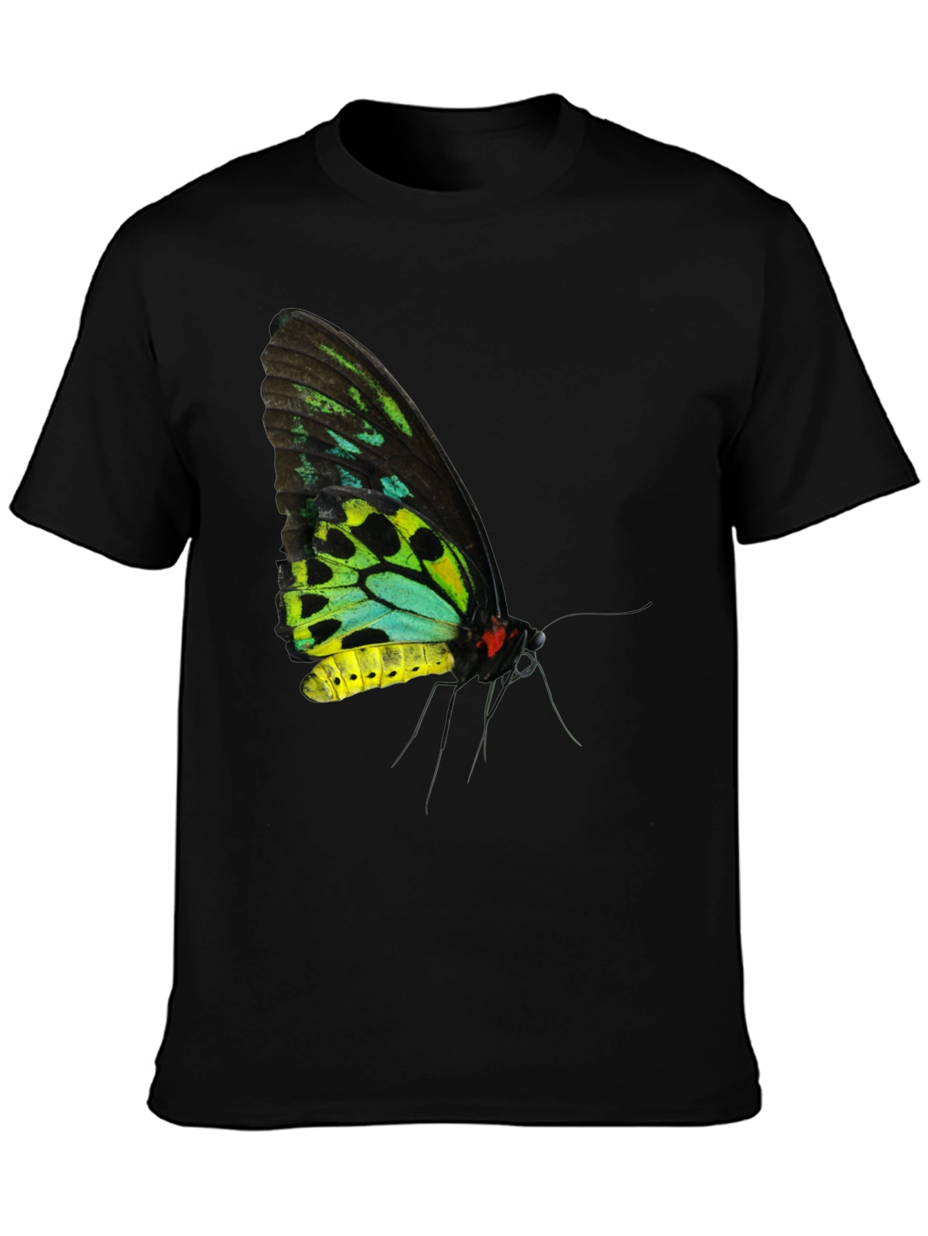 Black Butterfly Graphic Black T-Shirt view 3