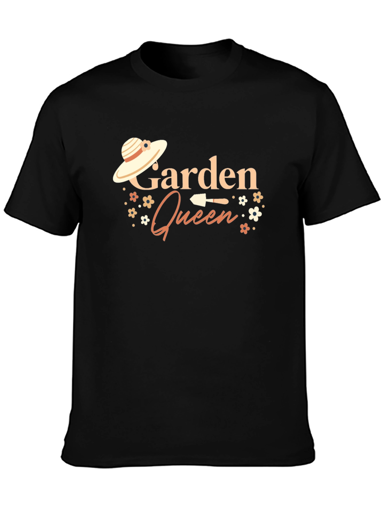 Black Garden Queen Black Graphic T-Shirt view 3