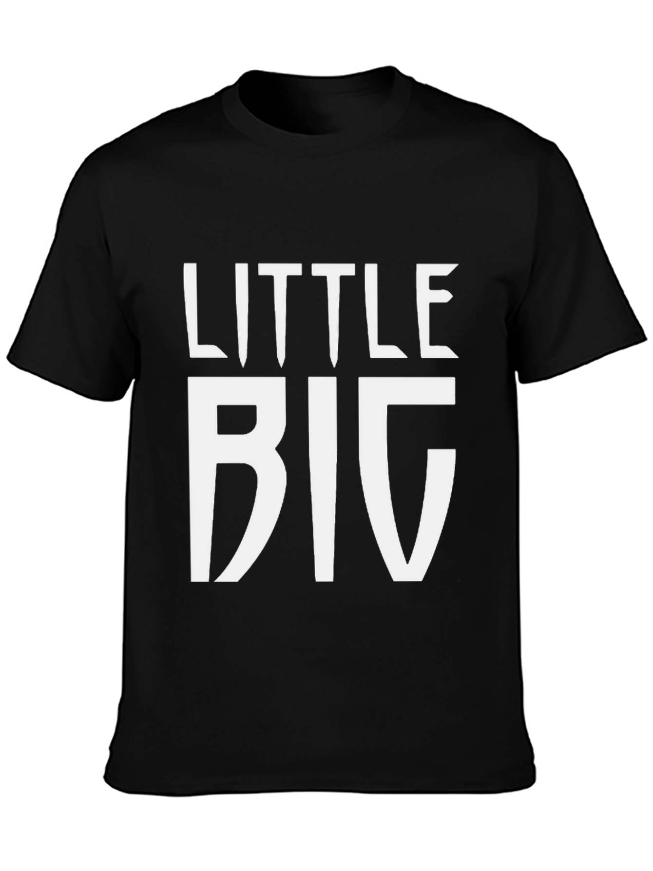 Black Little BIG Black Graphic Tee view 3