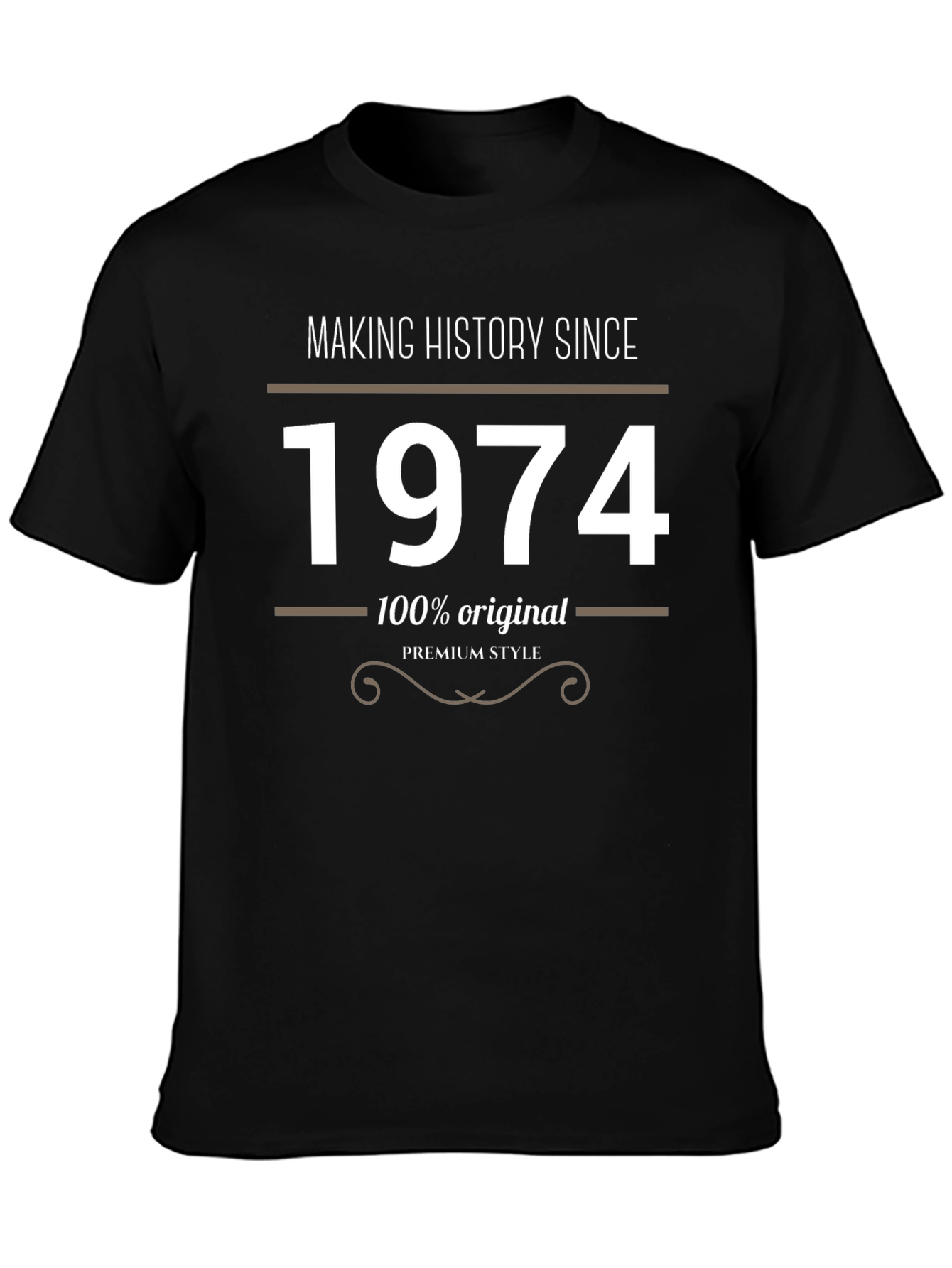 Black Making History Since 1974 Black T-Shirt view 3