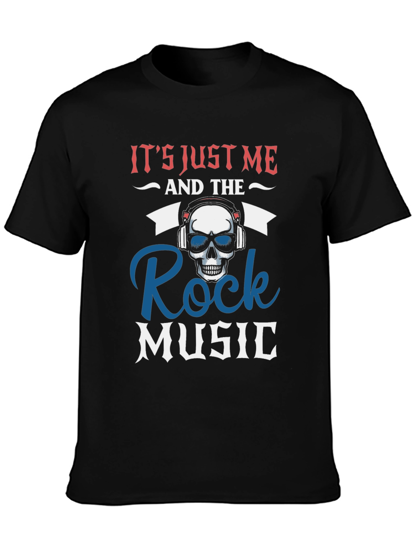 Black Rock Music Skull T-Shirt - 'It's Just Me' view 3