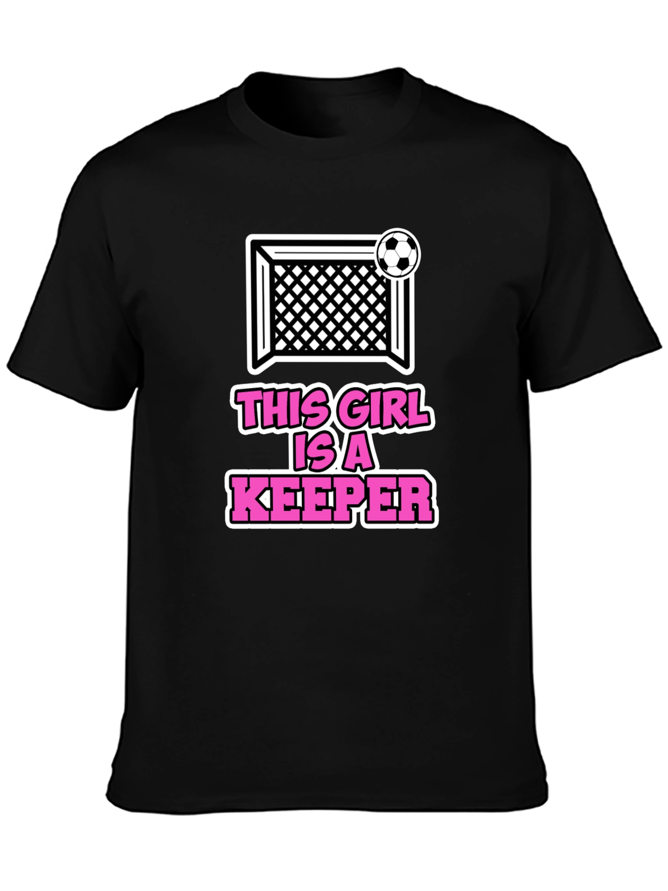Black This Girl is a Keeper T-Shirt view 3