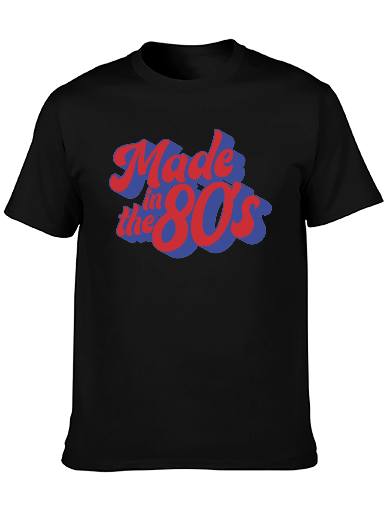 Black Made in the 80s Retro T-Shirt view 3
