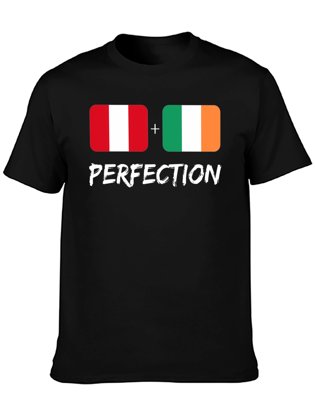 Black Peru & Ireland Perfection T-Shirt view 3