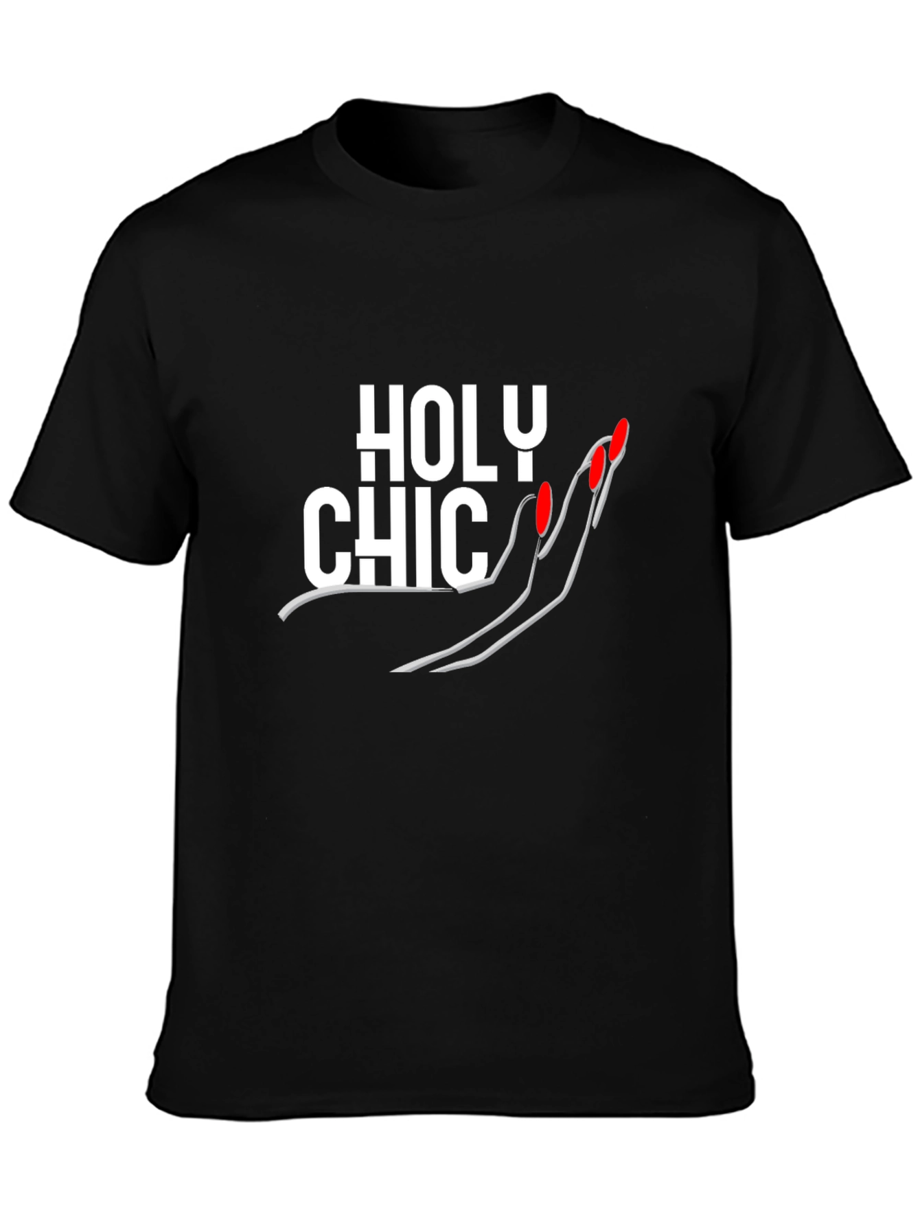Black Holy Chic Graphic Tee - Fashion Statement view 3