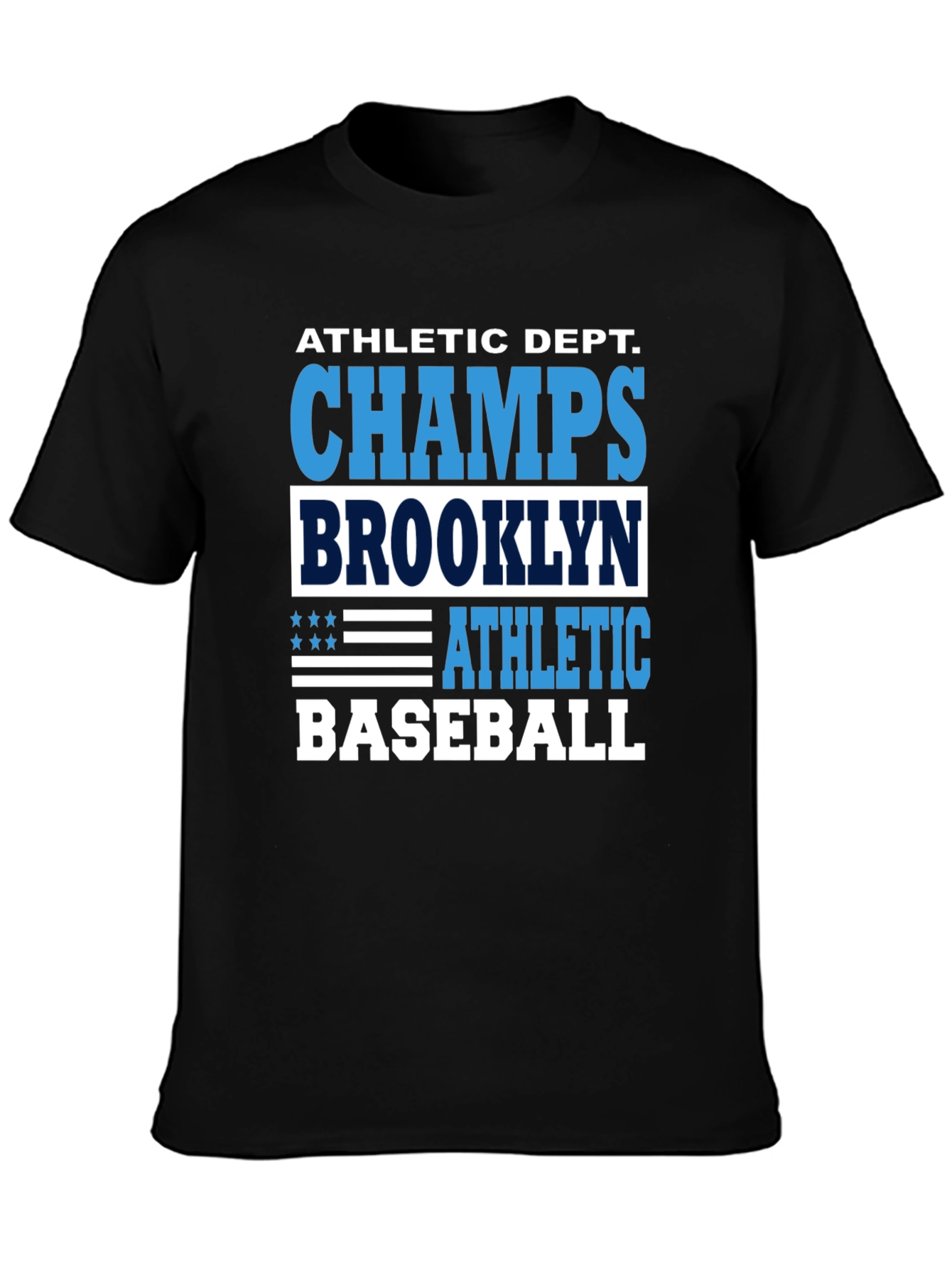 Black Brooklyn Baseball Champs Graphic T-Shirt view 3