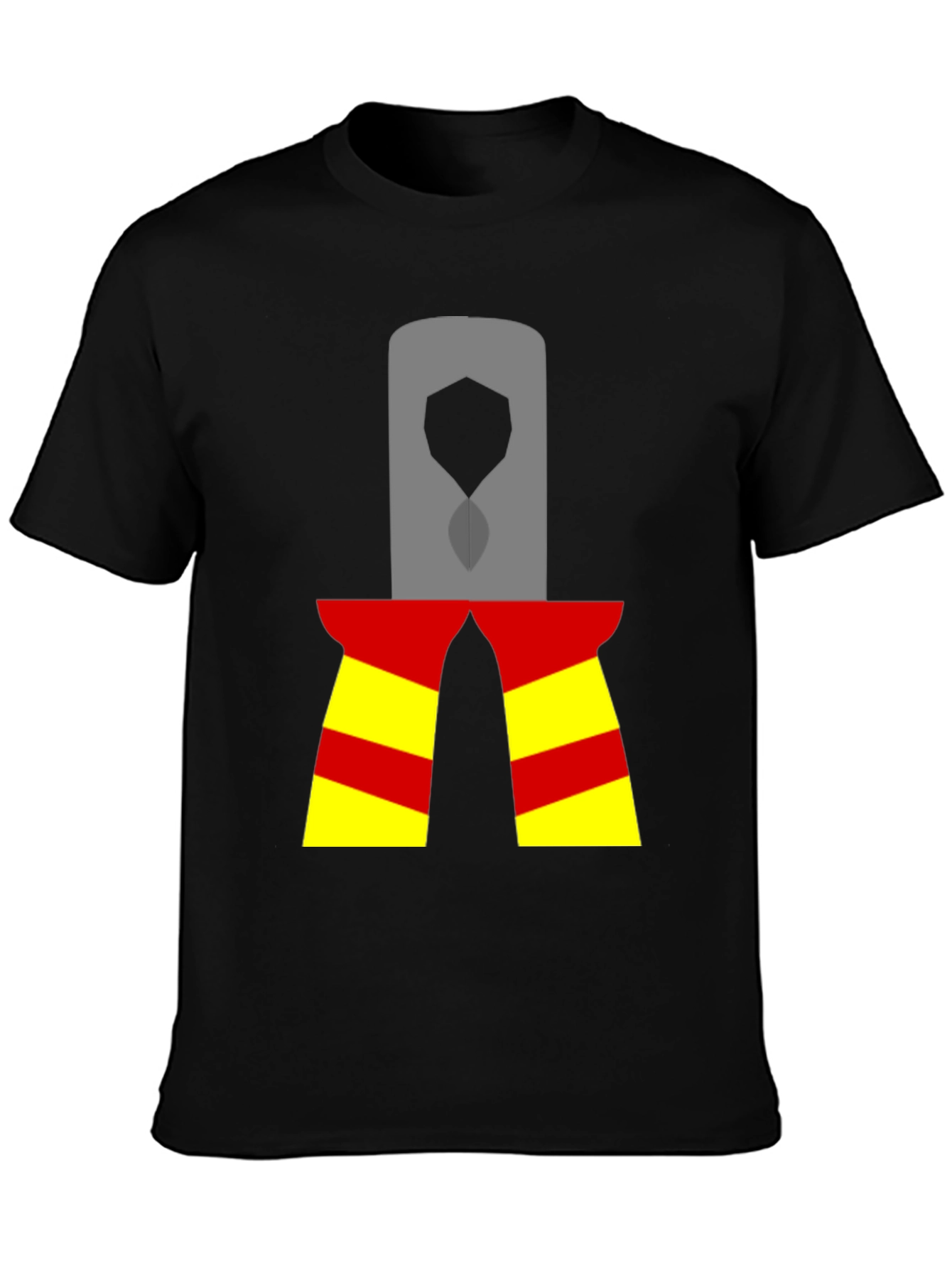 Black Graphic Tee - Minimalist Pliers Design view 3