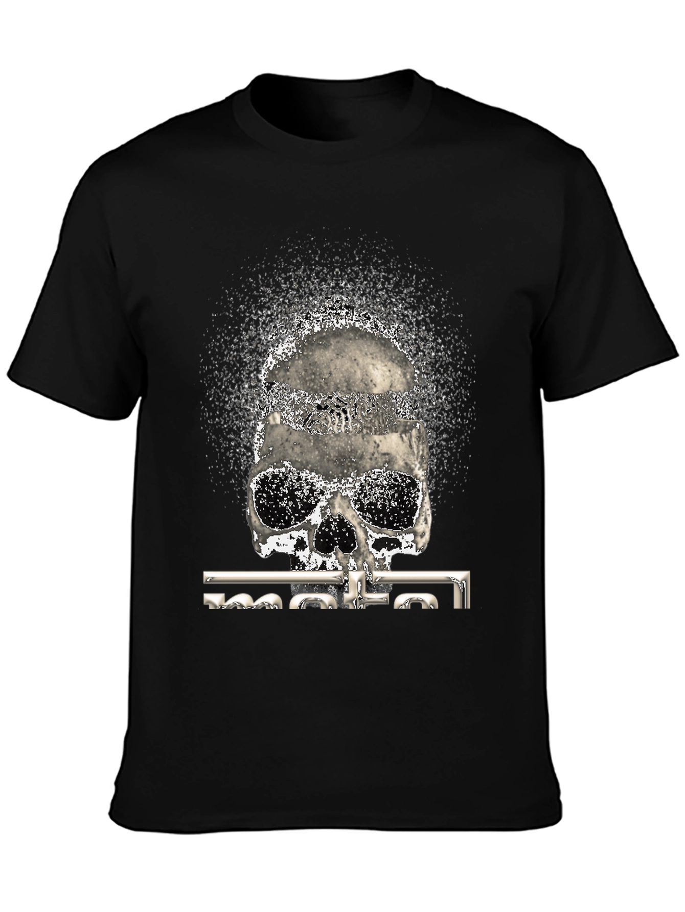 Skull Graphic Print T-Shirt - 3