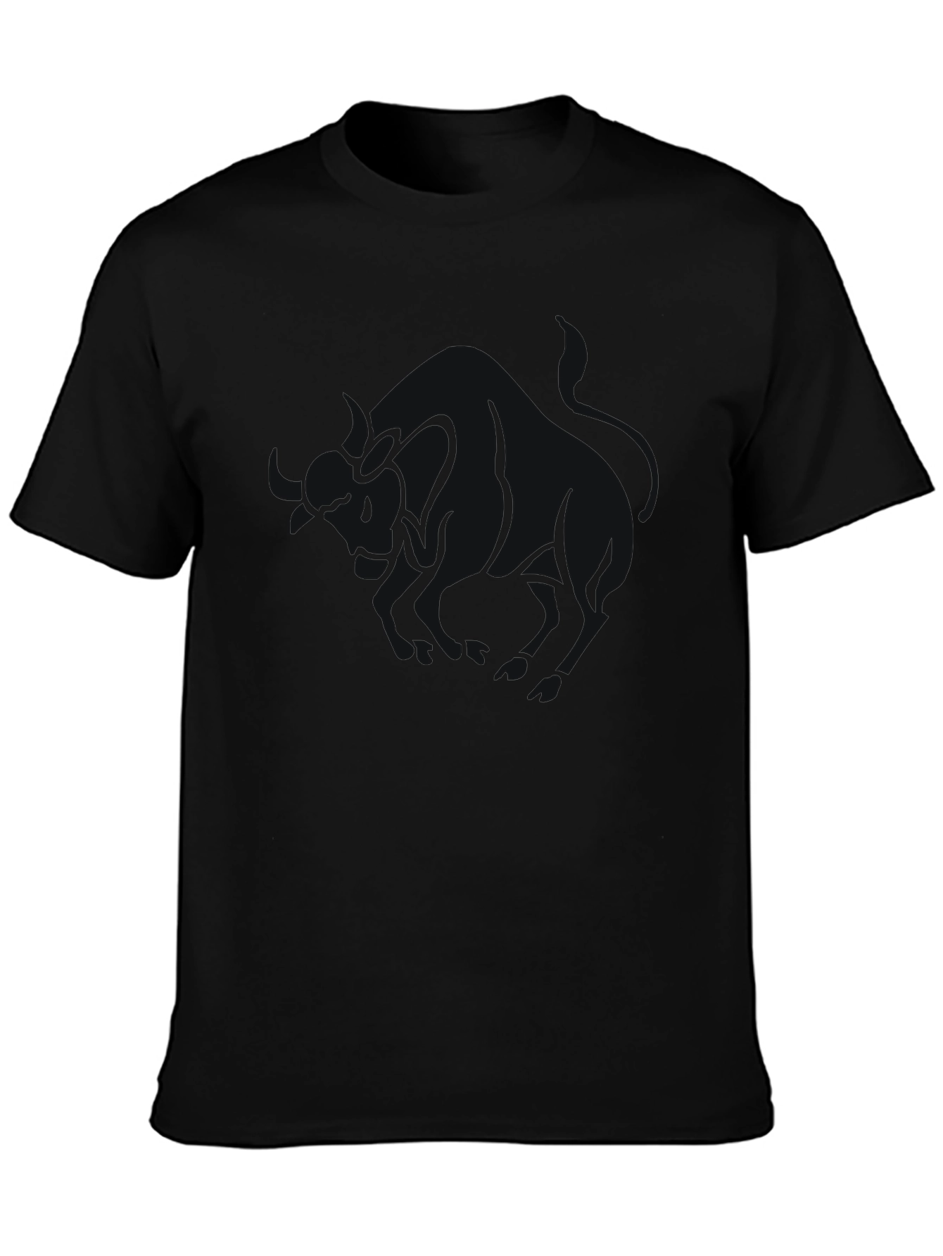 Black Men's Black Graphic Tee - Stylish & Comfortable view 3