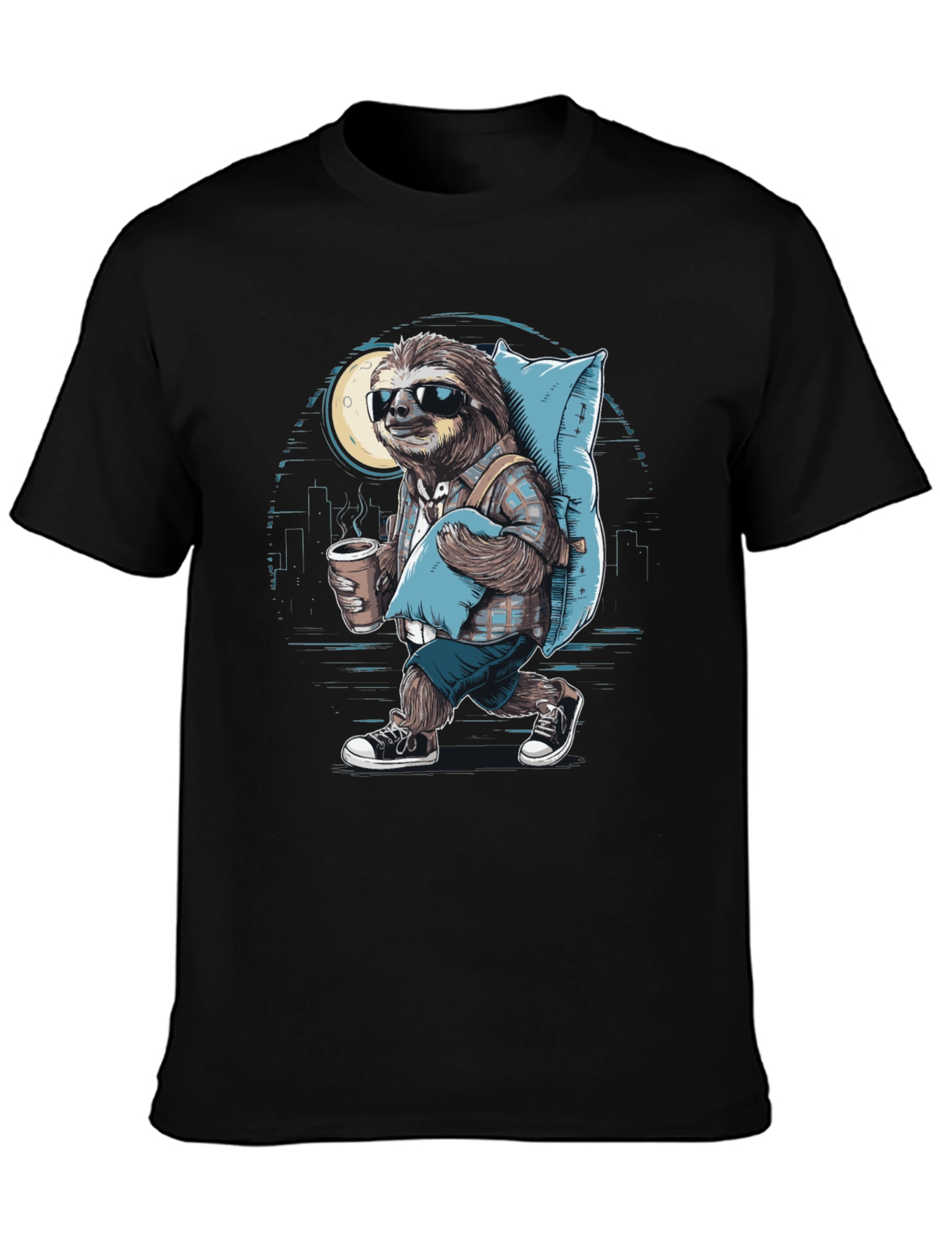 Sloth Wanderer Graphic Tee - Urban Sleepwalker T-Shirt - 3