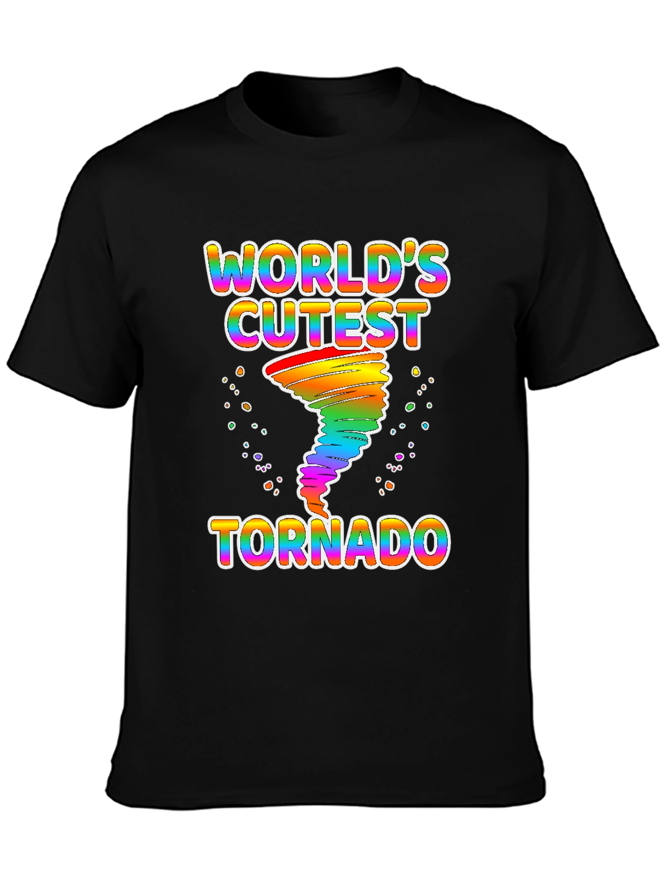 Black World's Cutest Tornado Graphic Tee view 3