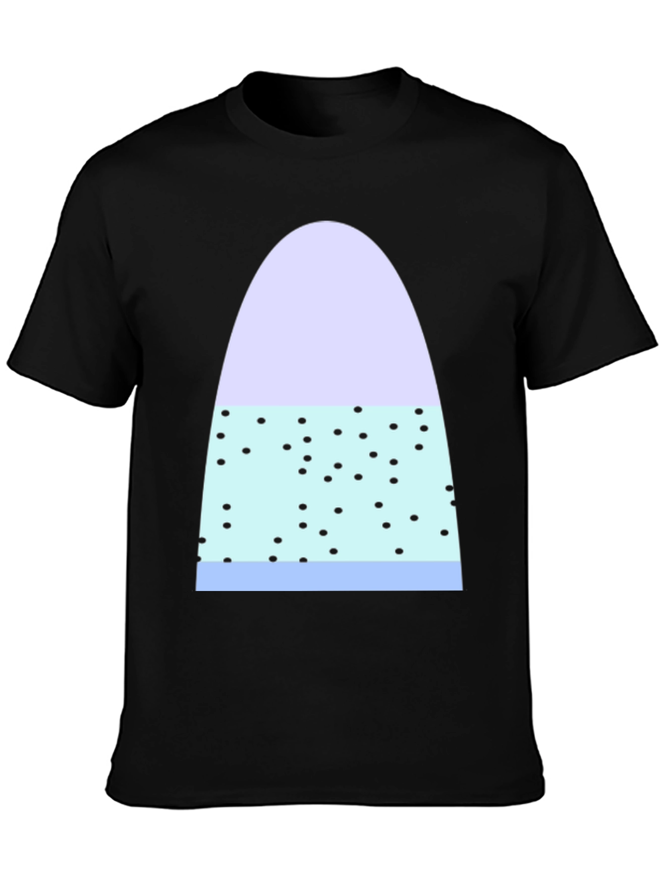 Black Funky Polka Dot Candy Corn Graphic Tee view 3