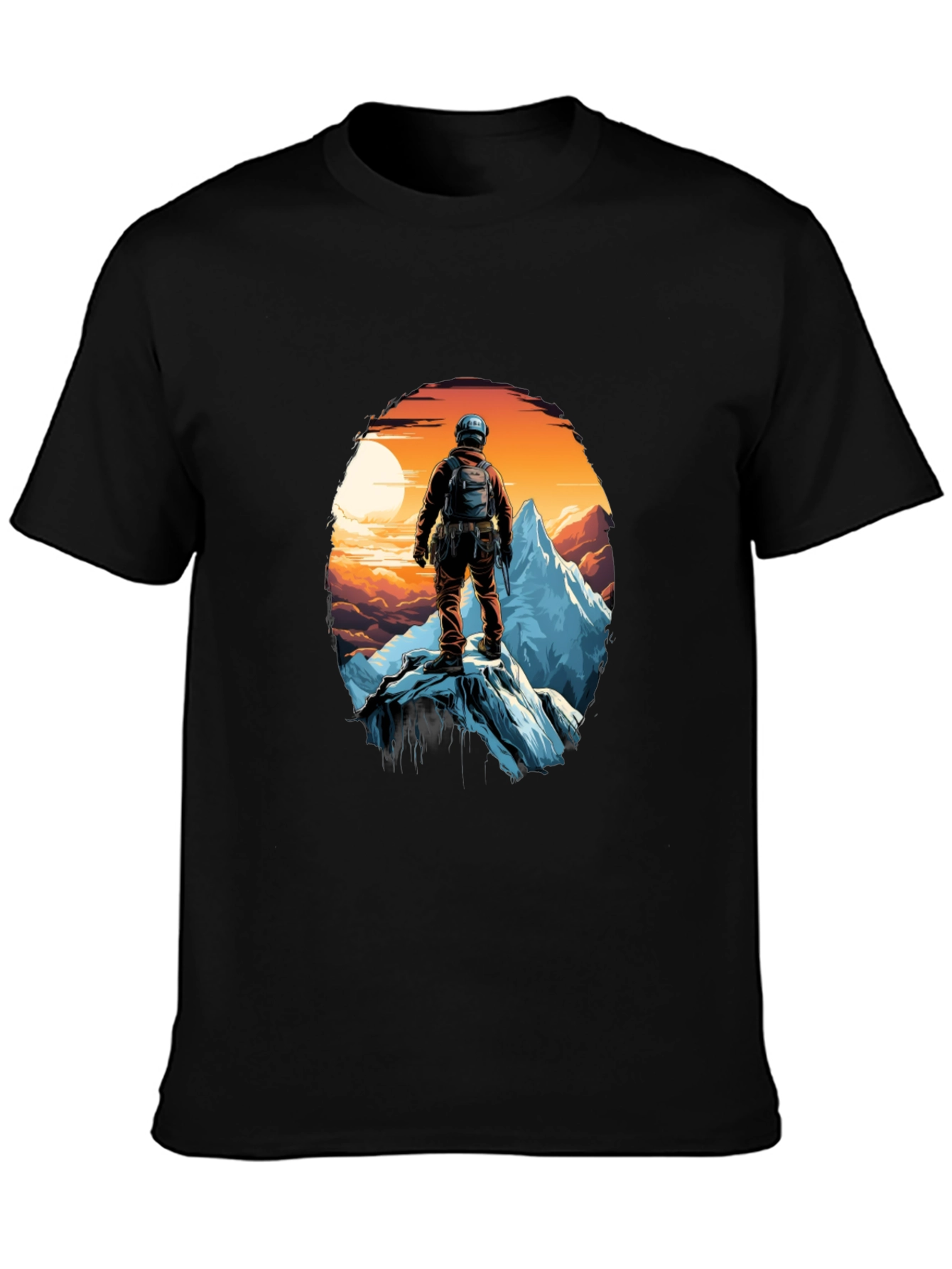 Black Mountain Climber Graphic Tee - Adventure Awaits! view 3