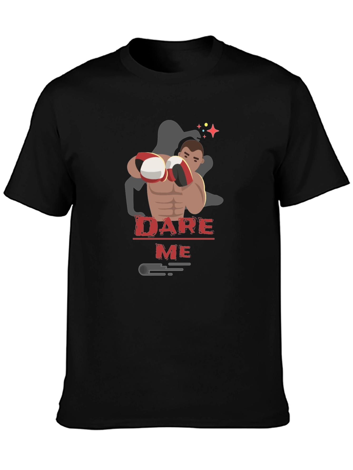 Dare Me Boxing T-Shirt - Black Graphic Tee - 3