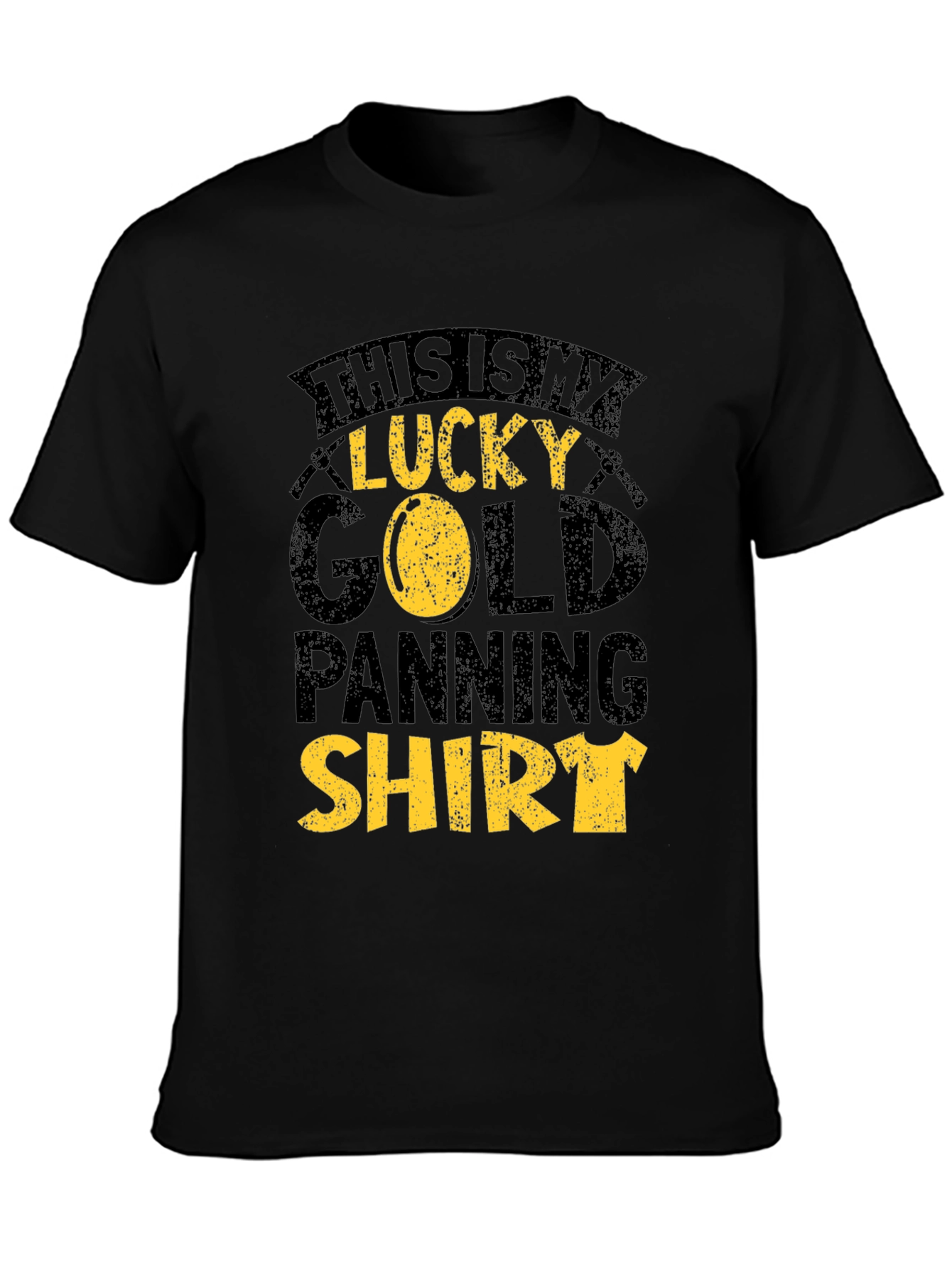 Black Lucky Gold Panning Shirt - Black Tee view 3