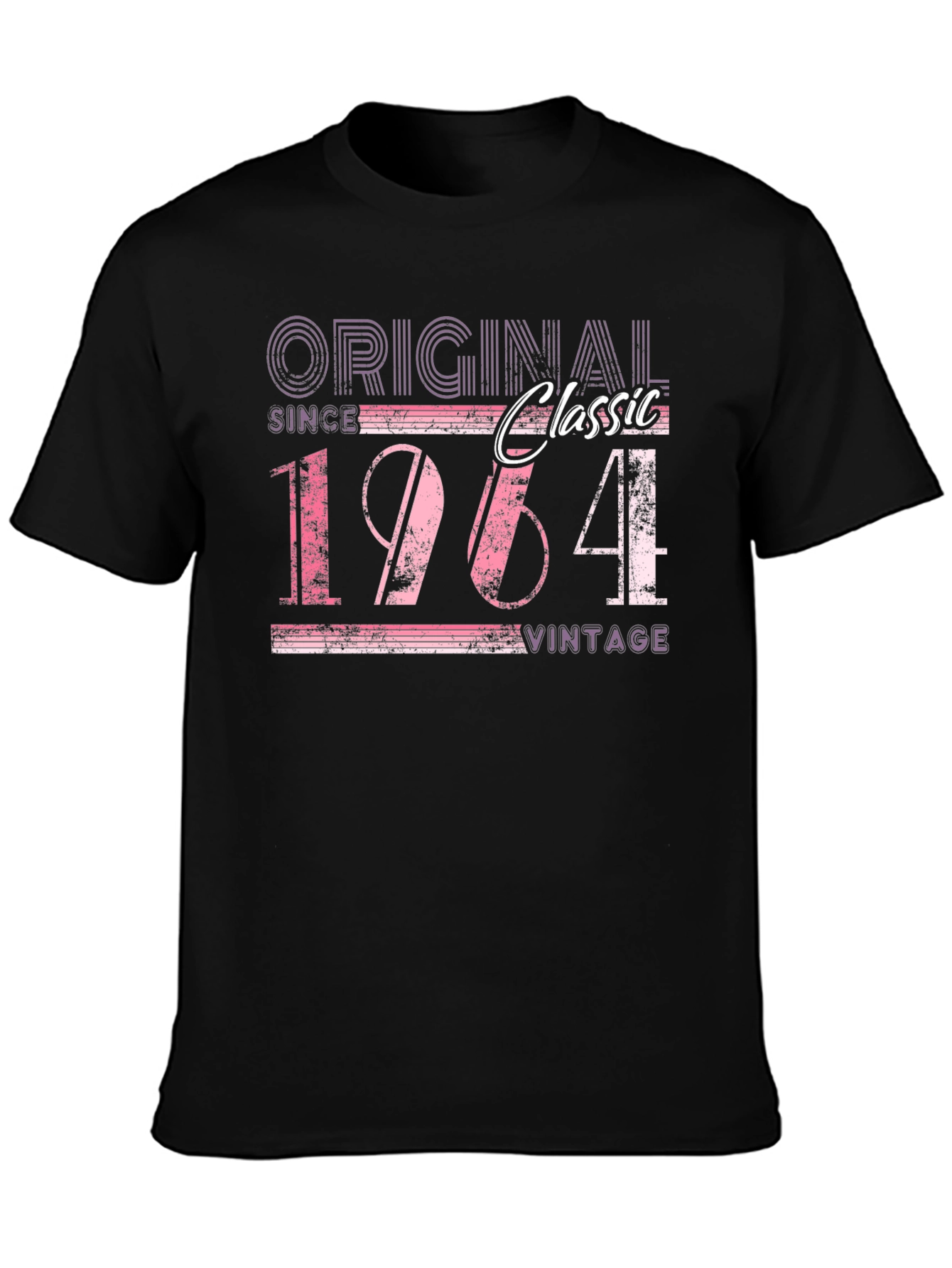Black Original Classic Since 1964 Vintage T-Shirt view 3