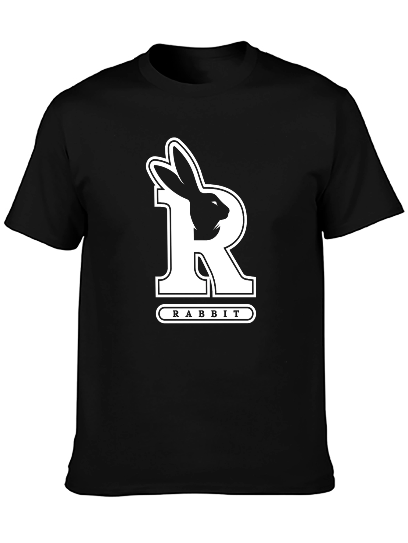 Black Rabbit Graphic Tee - Unique Design view 3