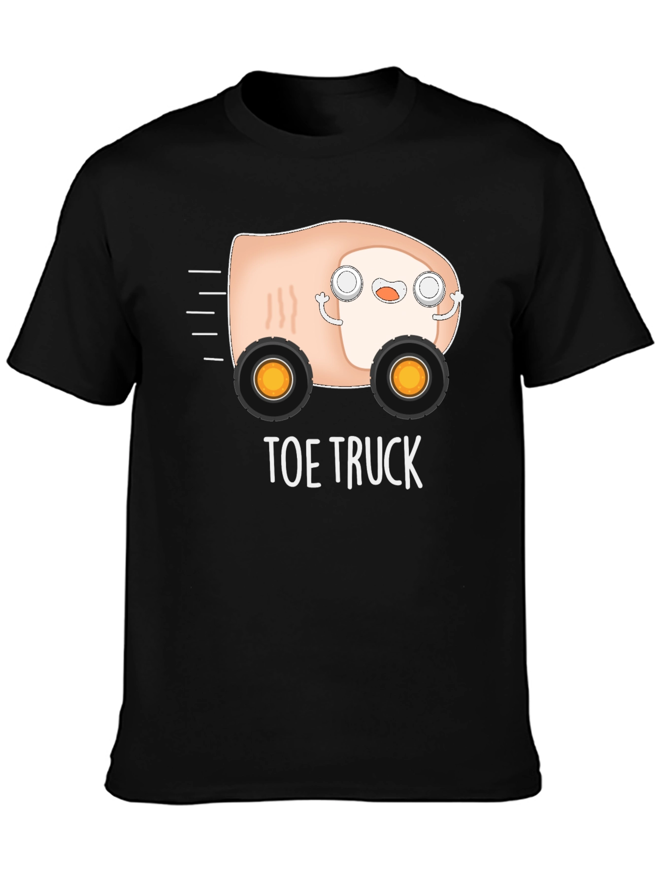 Black Toe Truck Graphic Tee - Funny Pun T-Shirt view 3