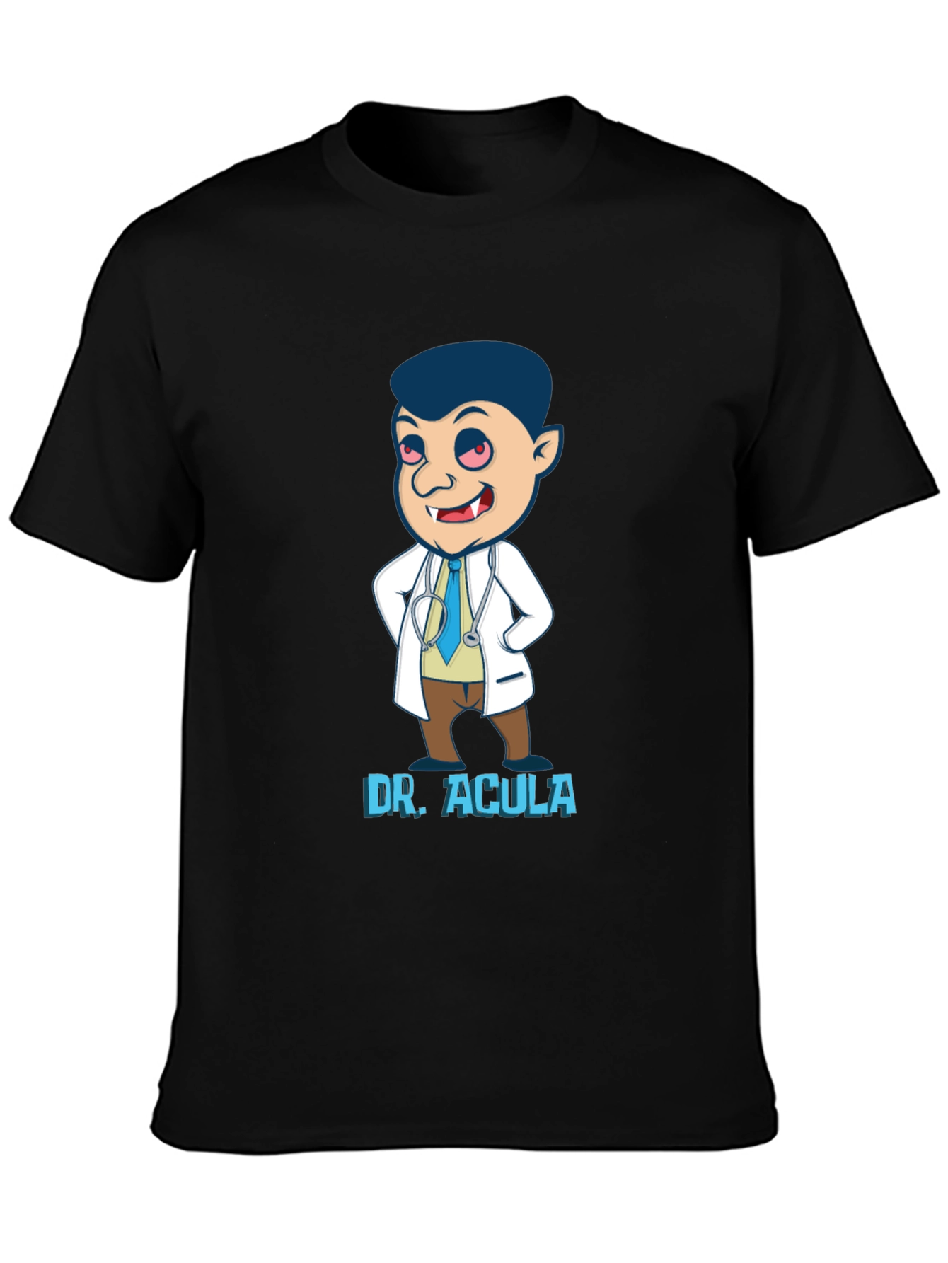 Black Dr. Acula Graphic Tee - Black view 3