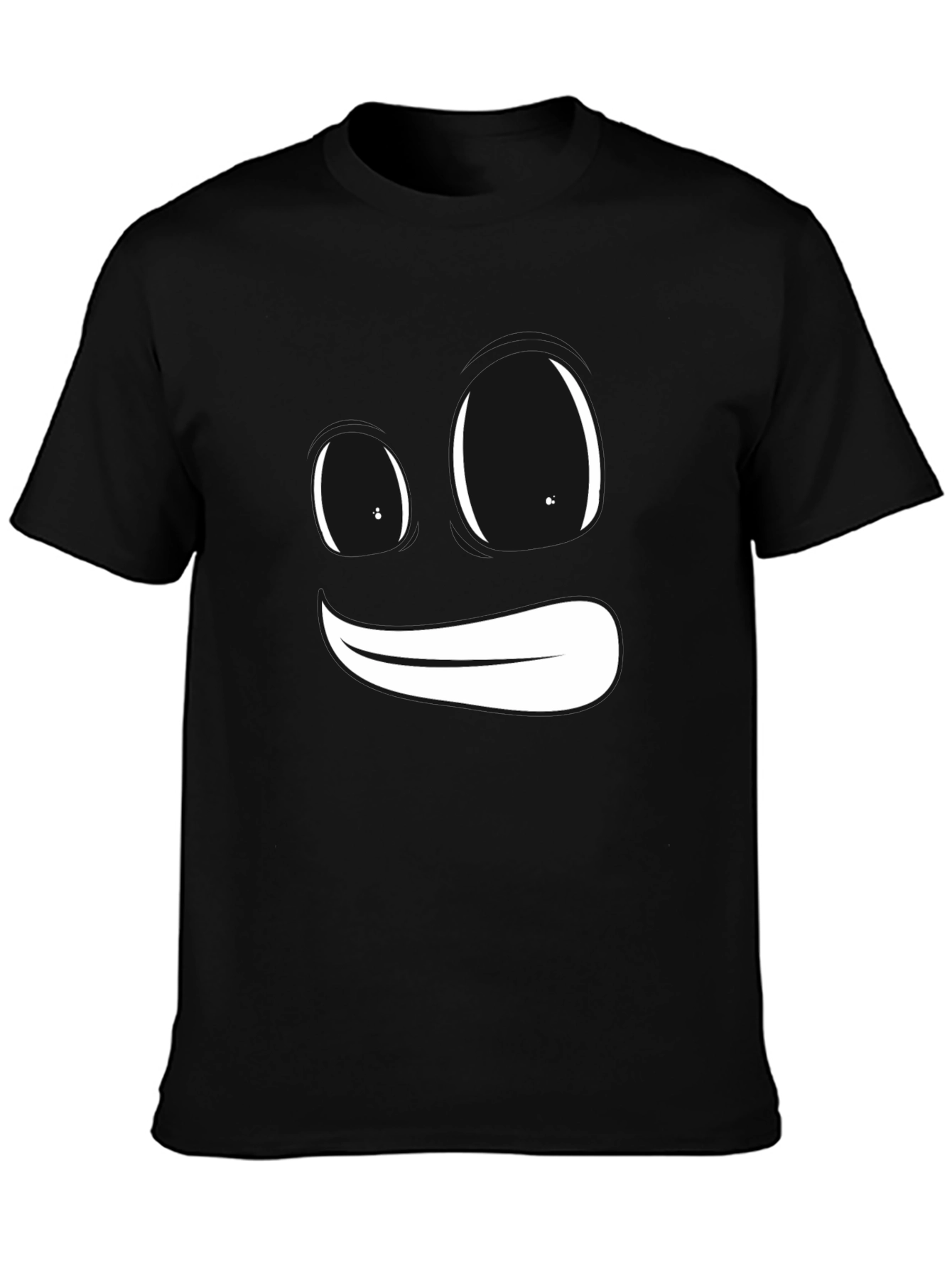 Black Funny Face Graphic Tee - Express Yourself! view 3
