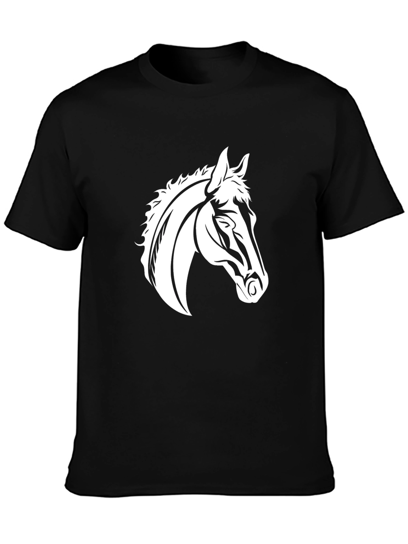 Black Black Horse Graphic Tee view 3