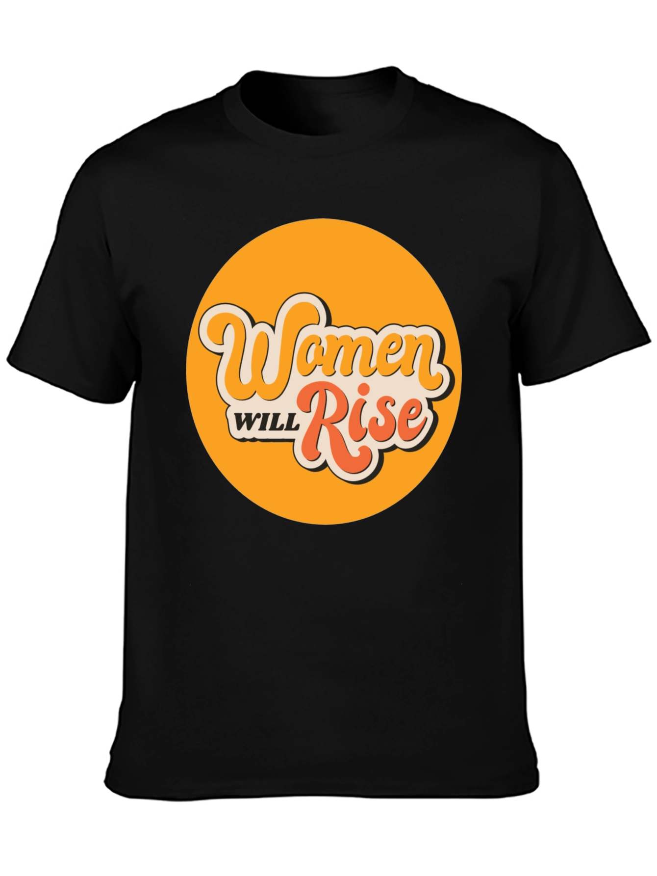 Black Women Will Rise Graphic Tee - Retro Style view 3
