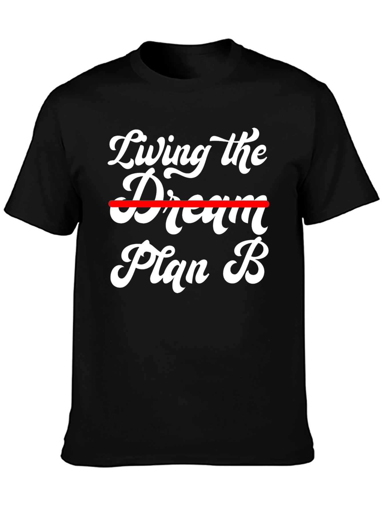 Black Living the Plan B Tee view 3