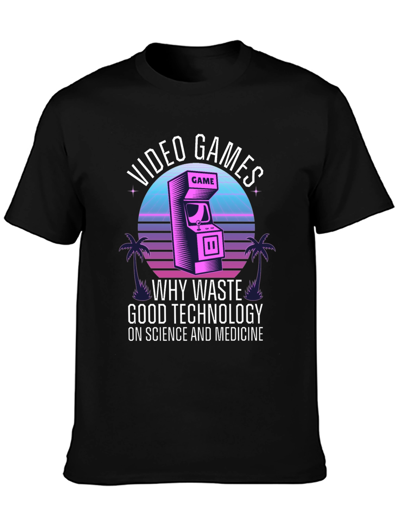 Black Video Game T-Shirt - Good Technology Humor view 3