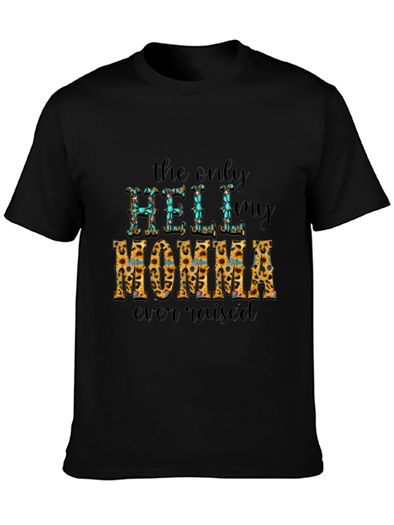 Black Momma Raised Hell Graphic Tee view 3