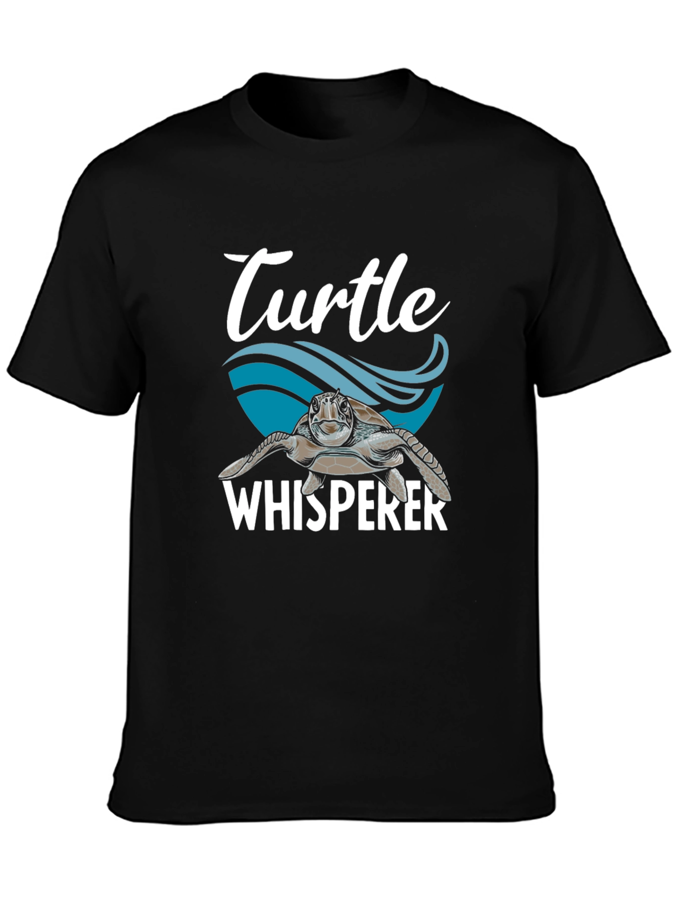 Black Turtle Whisperer Graphic T-Shirt - Black view 3